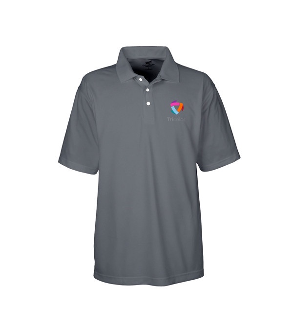 UltraClub Men's Cool & Dry Stain-Release Performance Polo - Screen Print