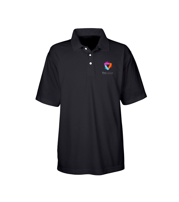 UltraClub Men's Cool & Dry Stain-Release Performance Polo - Screen Print
