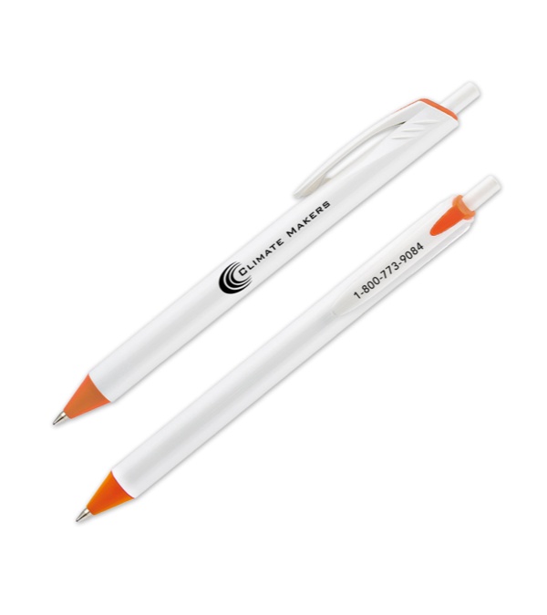Allen White Barrel Pen