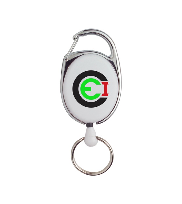 Retractable Key Ring-Full Color Imprint