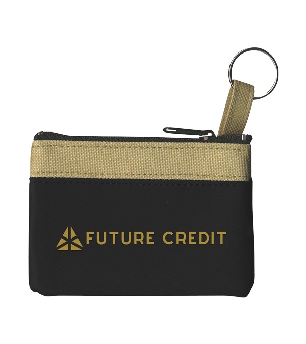 The Safari Classic Zip Pouch w/ Key Ring