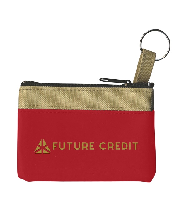 The Safari Classic Zip Pouch w/ Key Ring