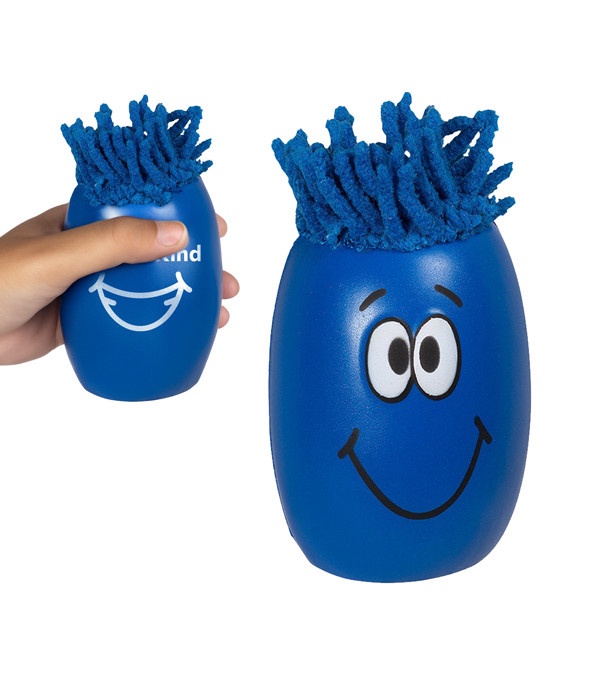 MopTopper Smiling Oblong Stress Ball