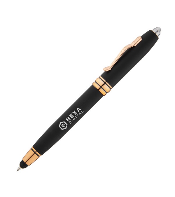 Royale Tech Soft Touch Triple Function Copper Pen
