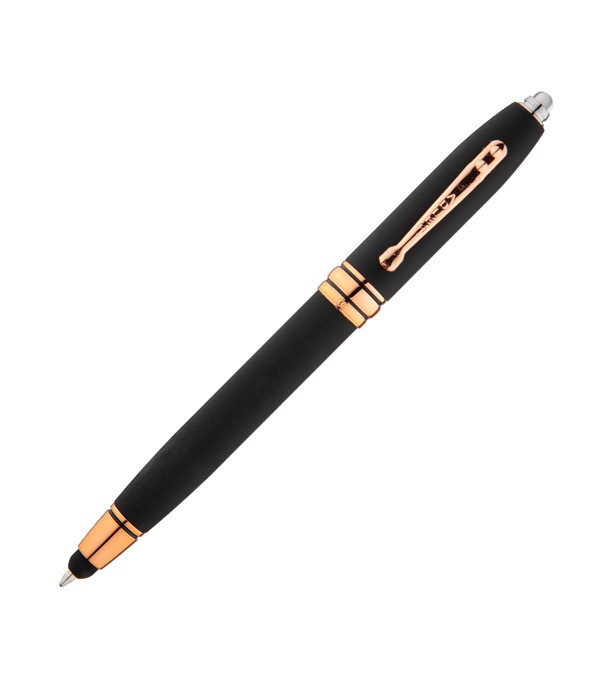 Royale Tech Soft Touch Triple Function Copper Pen - Full Color Imprint