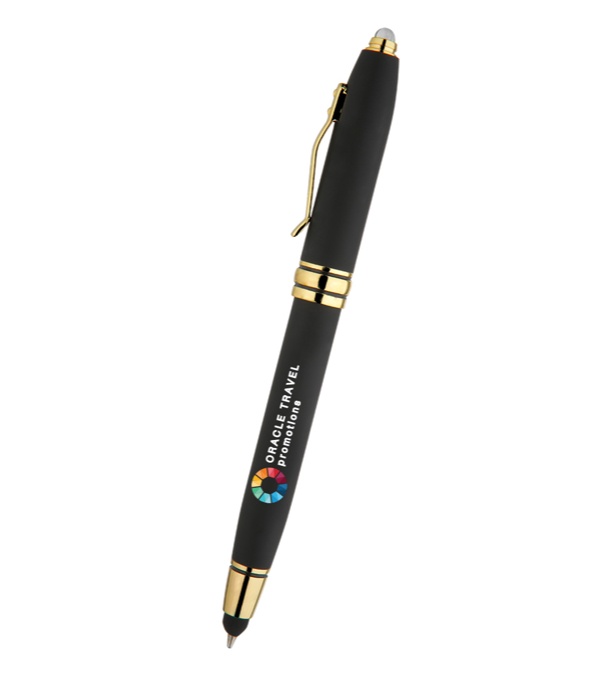 Royale Tech Soft Touch Triple Function Pen - Full Color Imprint