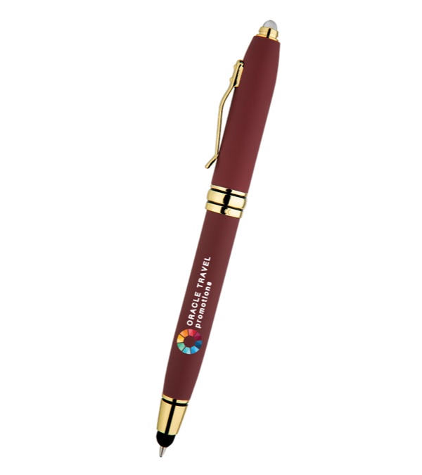 Royale Tech Soft Touch Triple Function Pen - Full Color Imprint
