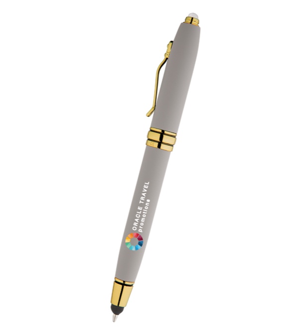 Royale Tech Soft Touch Triple Function Pen - Full Color Imprint