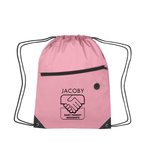 Promotional Sports Backpack w/ Front Zipper