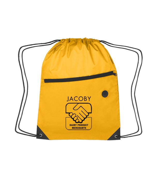 Promotional Sports Backpack w/ Front Zipper