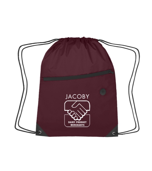 Promotional Sports Backpack w/ Front Zipper