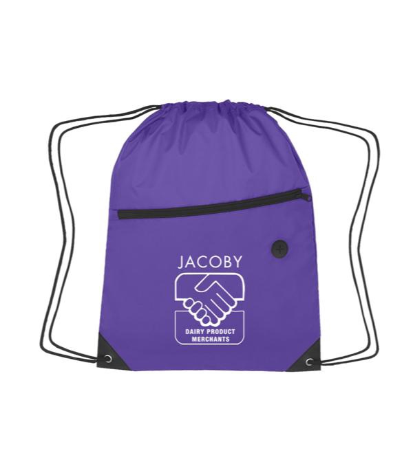 Promotional Sports Backpack w/ Front Zipper