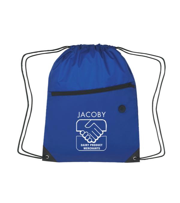 Promotional Sports Backpack w/ Front Zipper