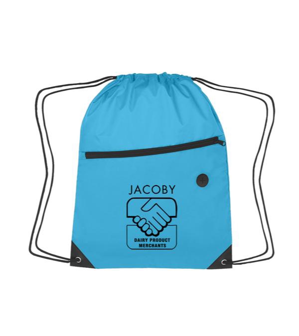 Promotional Sports Backpack w/ Front Zipper