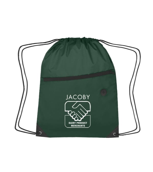 Promotional Sports Backpack w/ Front Zipper