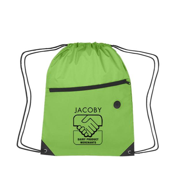 Promotional Sports Backpack w/ Front Zipper