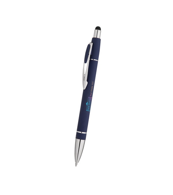 Velour Soft Touch Stylus Pen - Full Color