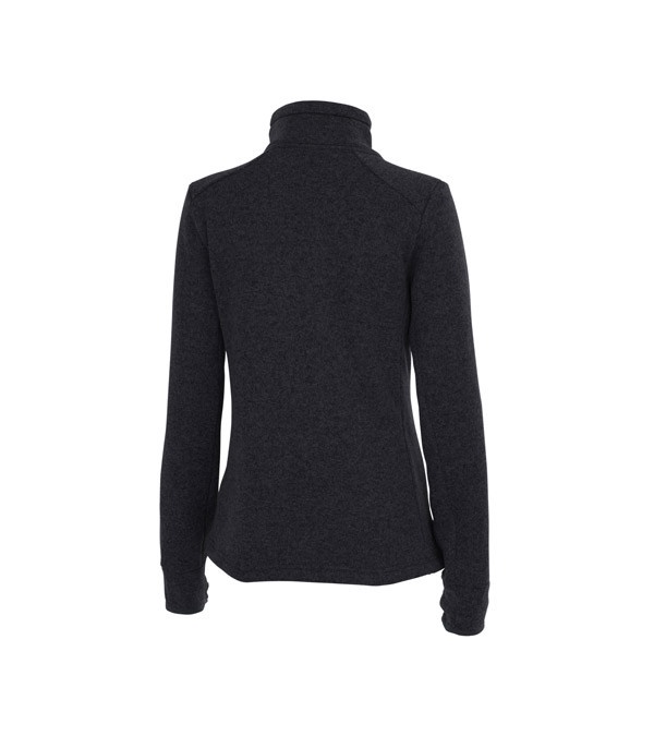 Women's Heathered Fleece Jacket - Embroidered