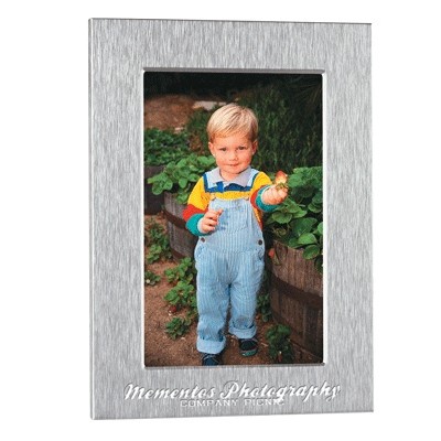 Deluxe Engraved 5" x 7" Aluminum Photo Frame