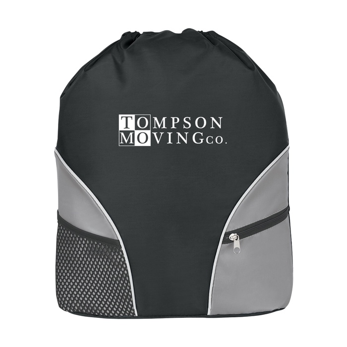 Deluxe Drawstring Logo Backpack