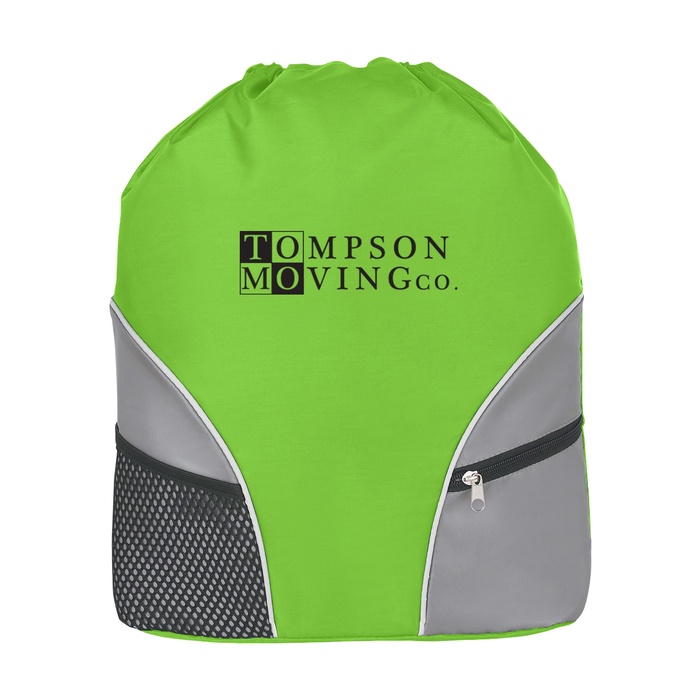 Deluxe Drawstring Logo Backpack