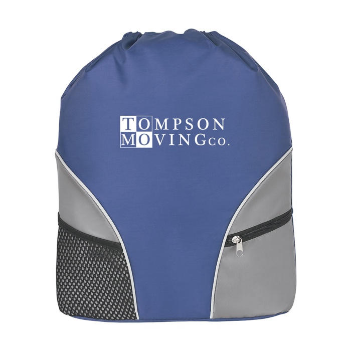 Deluxe Drawstring Logo Backpack