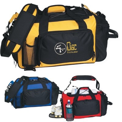 Deluxe Sports Duffel Bag with Imprint