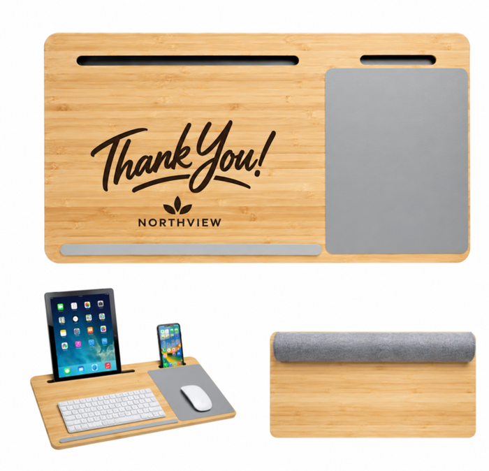 We Appreciate You! Bamboo Laptop Desk
