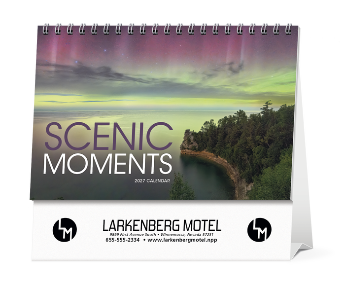 Scenic Moments 2027 Personalized Desk Calendars