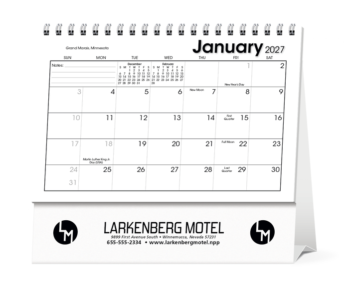 Scenic Moments 2027 Personalized Desk Calendars