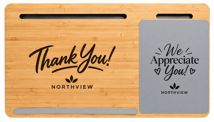 We Appreciate You! Bamboo Laptop Desk