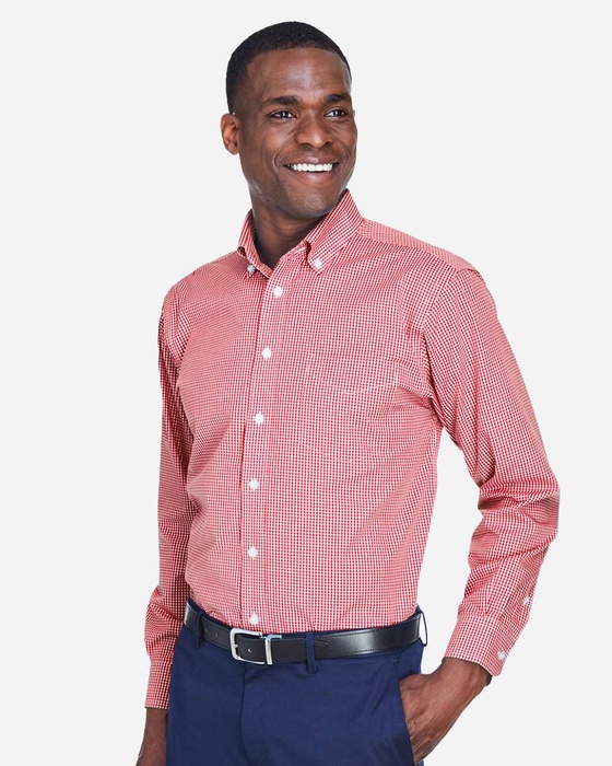 Men's Crown Collection® Gingham Check Woven Dress Shirt