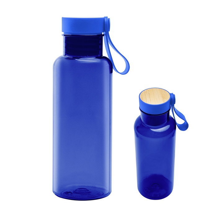 20 Oz. Cade rPET Bottle With Bamboo Accent Lid And Silicone Easy Carry Handle