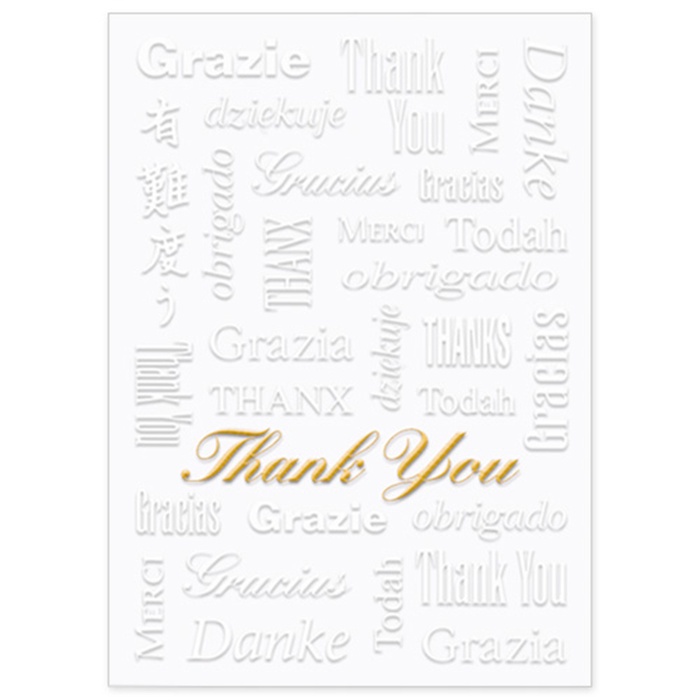 Multilingual Thank You Card