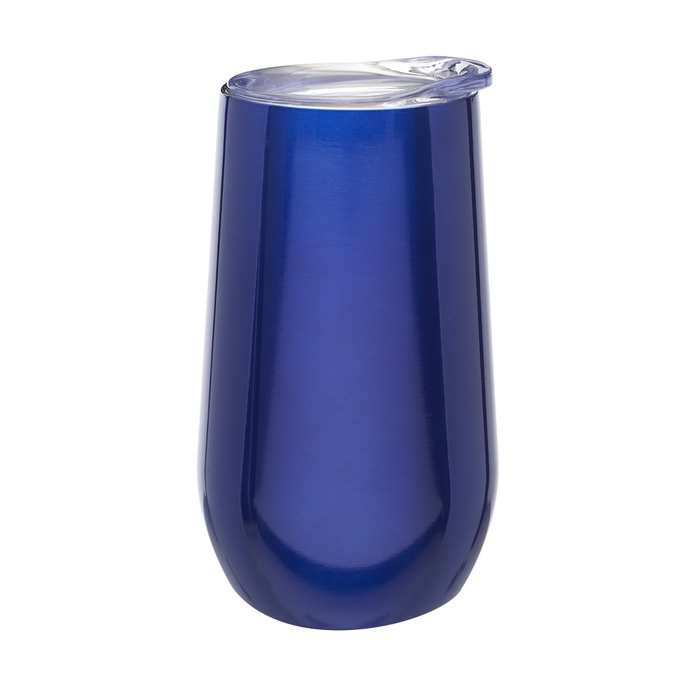 9 oz. Stemless Flute Wine Glasses with Lids