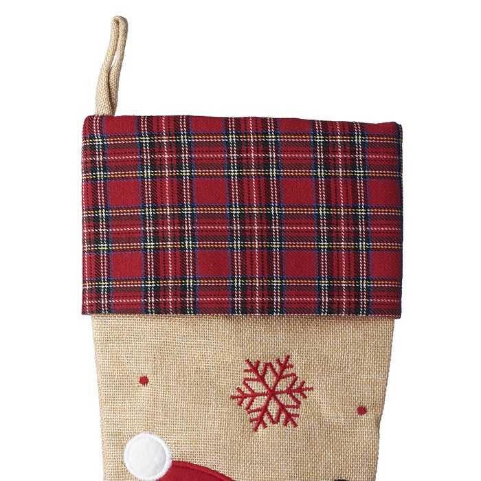 Rustic Santa Christmas Stocking