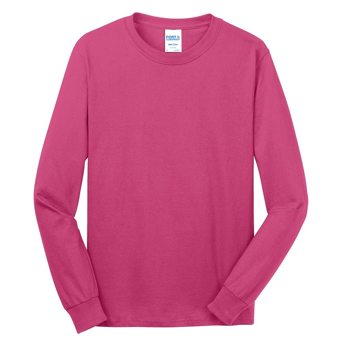 Port & Company Long Sleeve Cotton T-Shirts