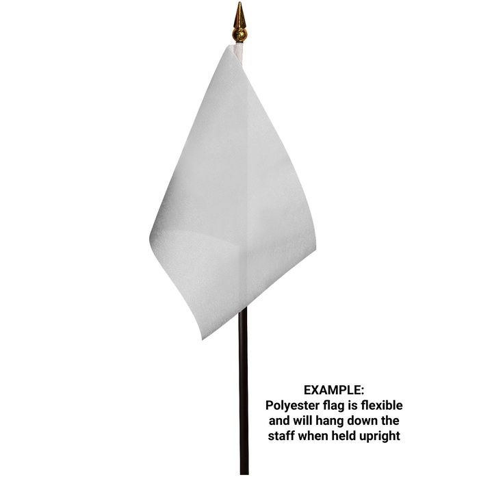 4" x 6" Single Reverse Polyester Stick Flags