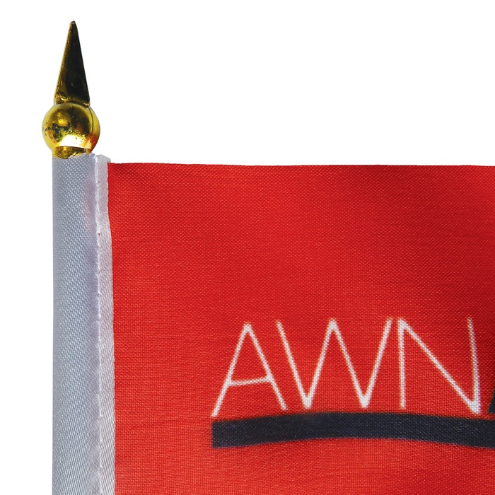 4" x 6" Single Reverse Polyester Stick Flags