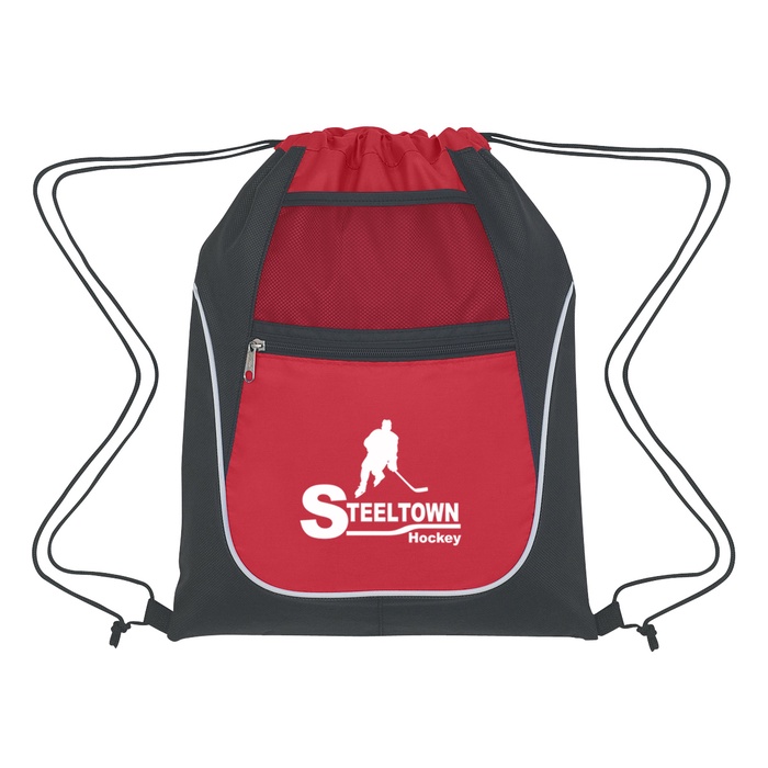 Custom Drawstring Sports Packs with Dual Pockets