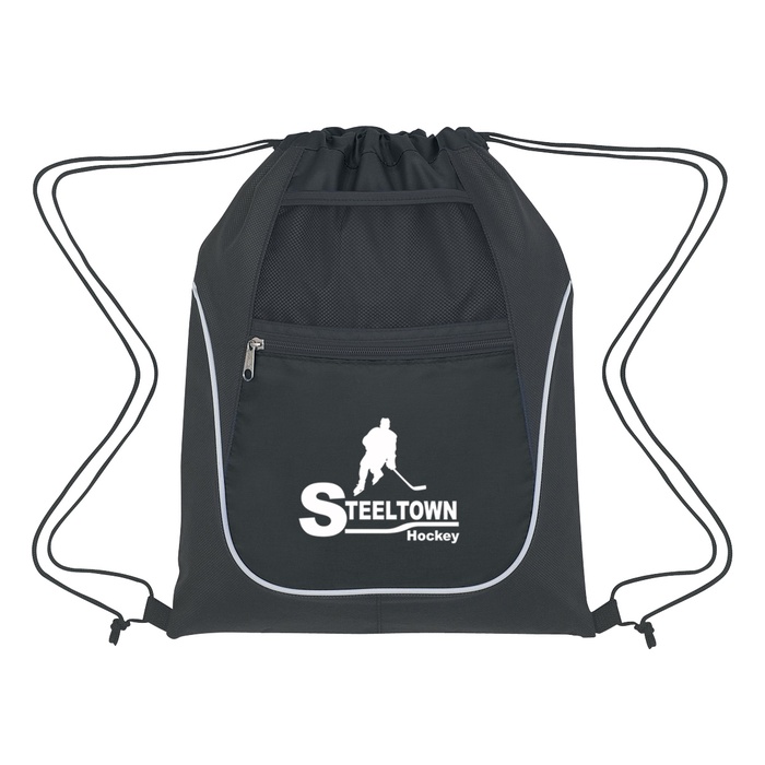 Custom Drawstring Sports Packs with Dual Pockets