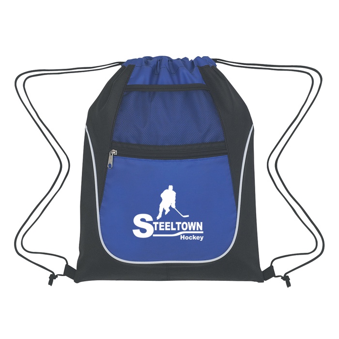 Custom Drawstring Sports Packs with Dual Pockets