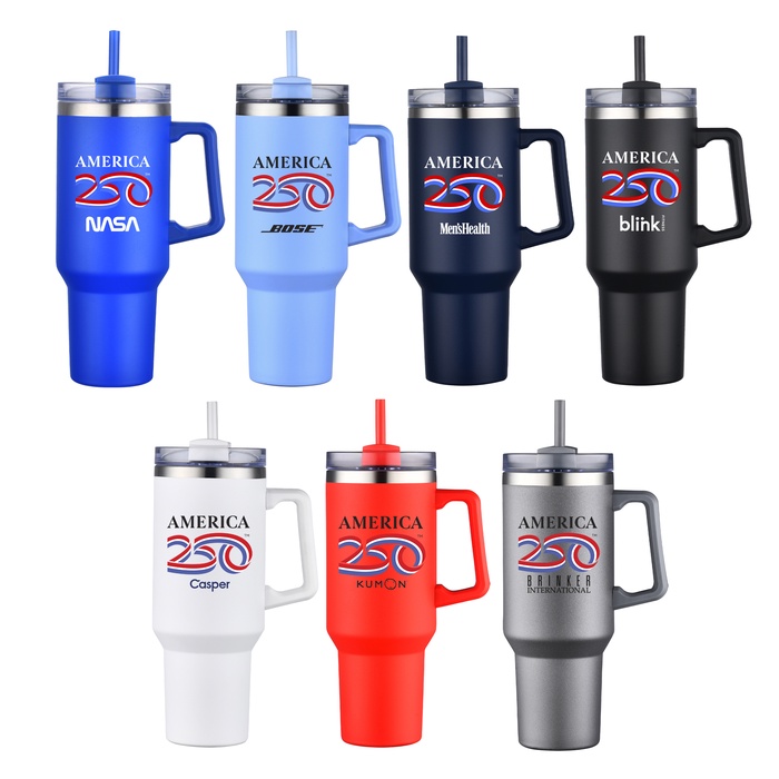 USA 250 Stainless Steel Travel Mug (Personalization Available)