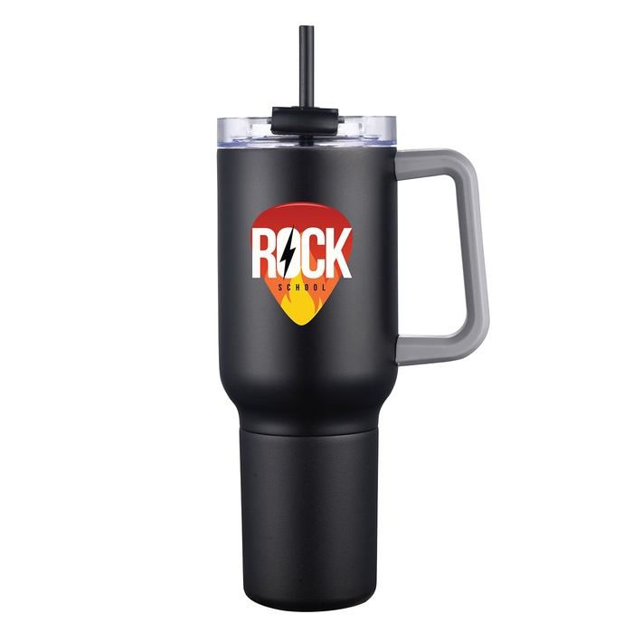 Two-in-One 21 oz Stainless Steel Travel Mug and Beverage Holder