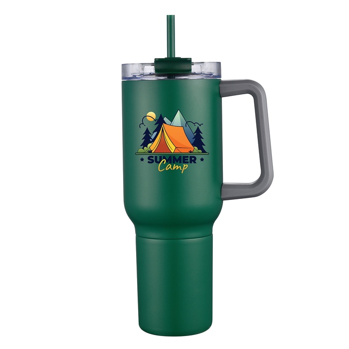 Two-in-One 21 oz Stainless Steel Travel Mug and Beverage Holder