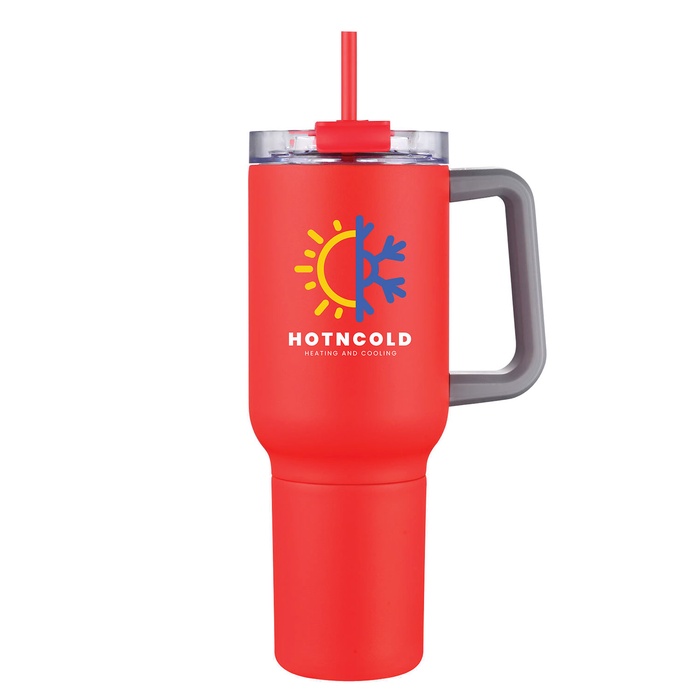 Two-in-One 21 oz Stainless Steel Travel Mug and Beverage Holder