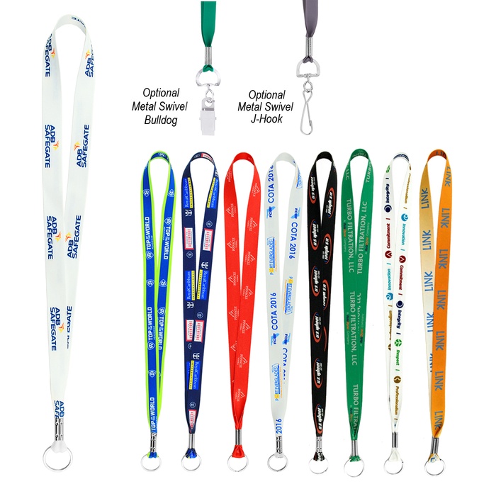 Full Color Imprint Smooth Dye Sublimation Lanyard 1"