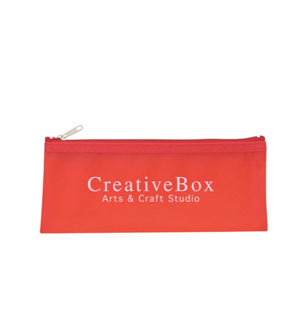 Frosted Zippered Pencil Case