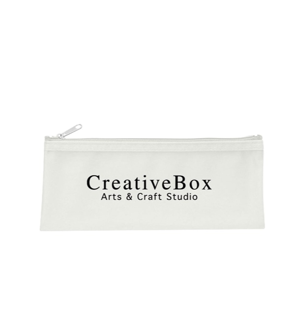 Frosted Zippered Pencil Case