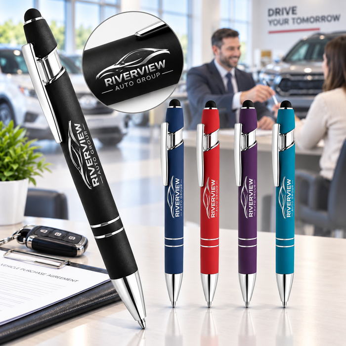 Soft Touch Stylus Pens for Auto Dealers